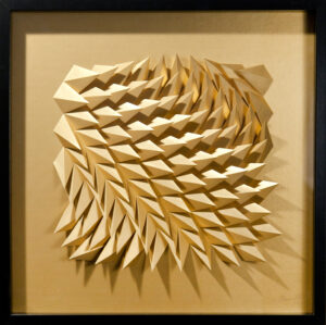 'The Gold Rush' paper sculpture by LetovBarski