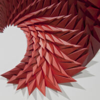 'Crescendo' paper sculpture by LetovBarski
