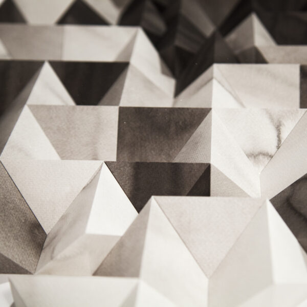 'Graphite' paper sculpture by LetovBarski