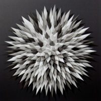 'Night Fuzz' paper sculpture by LetovBarski