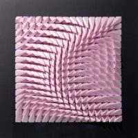 'Pink Nocturne' paper sculpture by LetovBarski