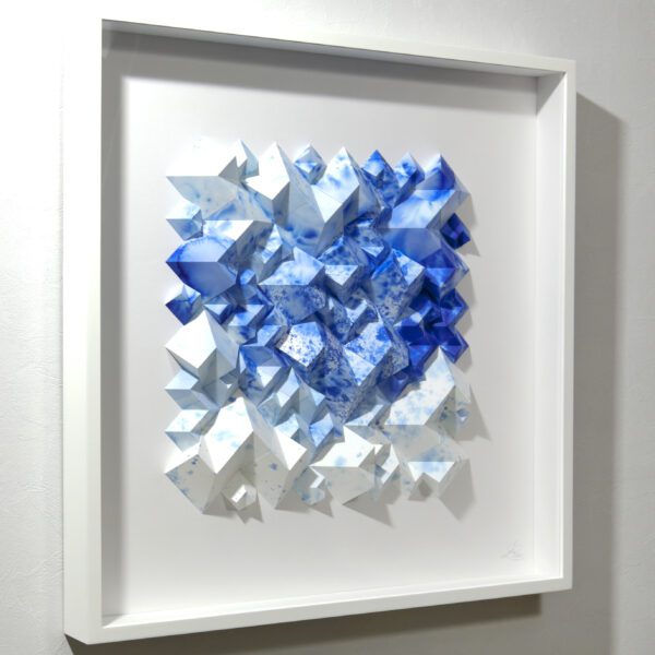 'Blue Entropy' paper sculpture by LetovBarski