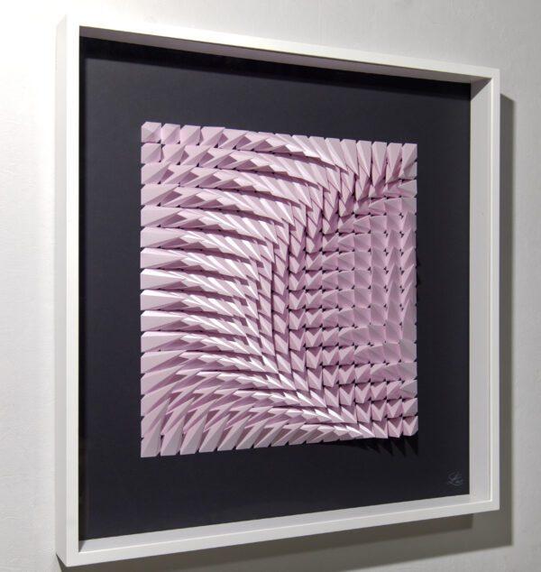 'Pink Nocturne' paper sculpture by LetovBarski