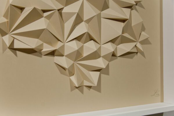 'Hexetude 14' paper sculpture by LetovBarski