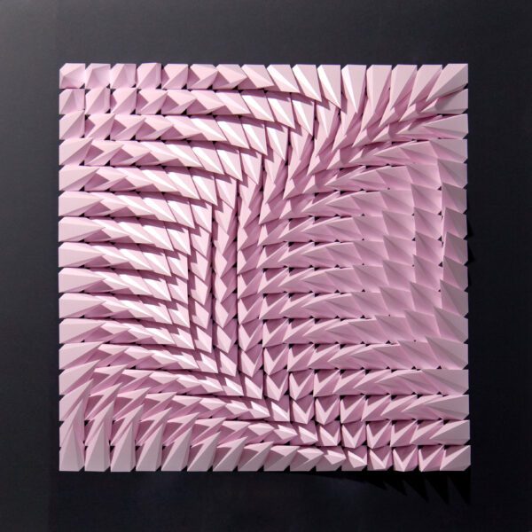 'Pink Nocturne' paper sculpture by LetovBarski