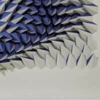 'Edge of Blue' paper sculpture by LetovBarski 'Edge of Blue' paper sculpture by LetovBarski