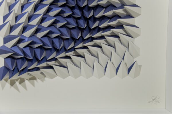 'Edge of Blue' paper sculpture by LetovBarski 'Edge of Blue' paper sculpture by LetovBarski