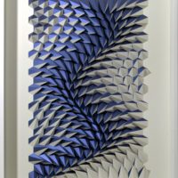 'Edge of Blue' paper sculpture by LetovBarski 'Edge of Blue' paper sculpture by LetovBarski