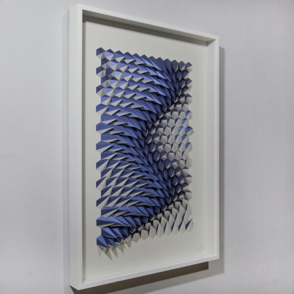 'Edge of Blue' paper sculpture by LetovBarski 'Edge of Blue' paper sculpture by LetovBarski