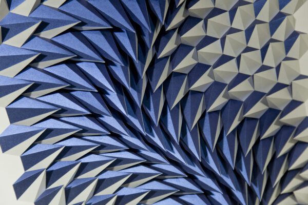 'Edge of Blue' paper sculpture by LetovBarski 'Edge of Blue' paper sculpture by LetovBarski