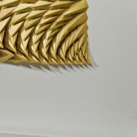'Golden Equilibrium' paper sculpture by LetovBarski 'Golden Equilibrium' paper sculpture by LetovBarski