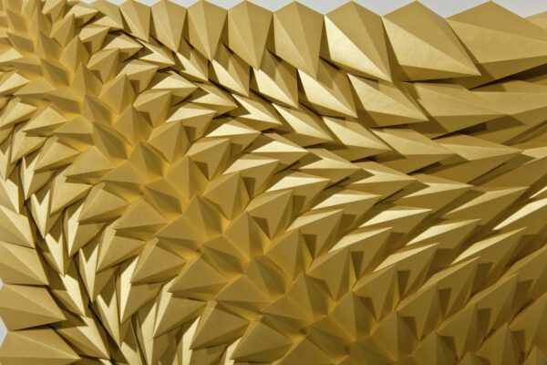 'Golden Equilibrium' paper sculpture by LetovBarski 'Golden Equilibrium' paper sculpture by LetovBarski