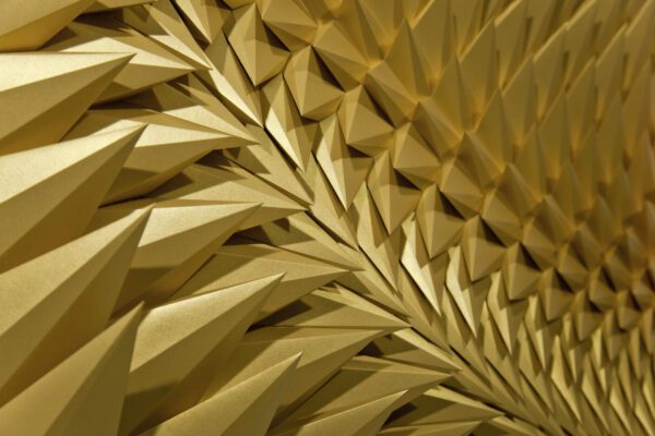 'Golden Equilibrium' paper sculpture by LetovBarski 'Golden Equilibrium' paper sculpture by LetovBarski