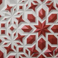 'Crimson Prelude' paper sculpture by LetovBarski 'Crimson Prelude' paper sculpture by LetovBarski