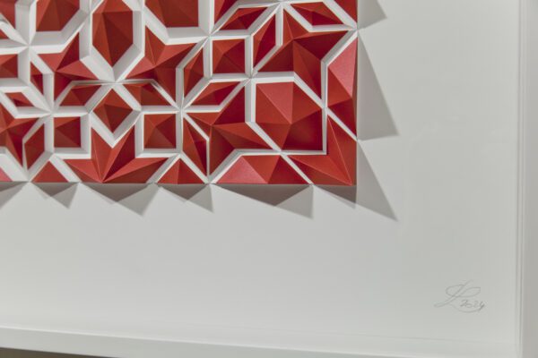 'Crimson Prelude' paper sculpture by LetovBarski 'Crimson Prelude' paper sculpture by LetovBarski