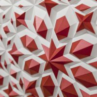 'Crimson Prelude' paper sculpture by LetovBarski 'Crimson Prelude' paper sculpture by LetovBarski