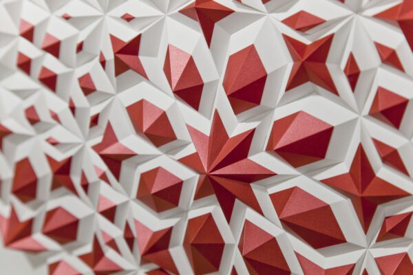 'Crimson Prelude' paper sculpture by LetovBarski 'Crimson Prelude' paper sculpture by LetovBarski