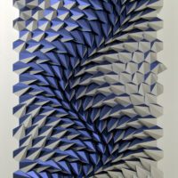 'Edge of Blue' paper sculpture by LetovBarski 'Edge of Blue' paper sculpture by LetovBarski