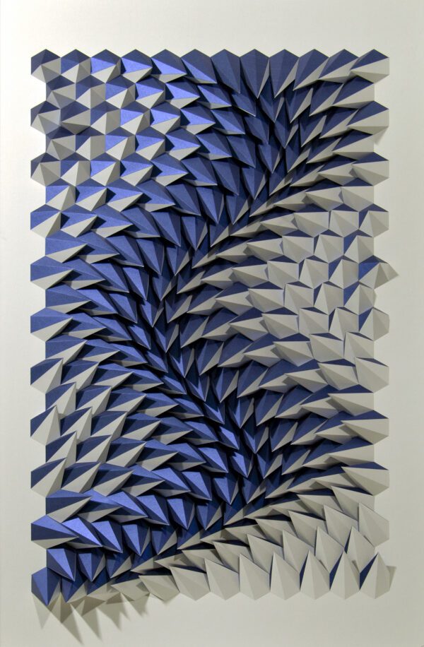 'Edge of Blue' paper sculpture by LetovBarski 'Edge of Blue' paper sculpture by LetovBarski