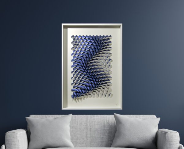 'Edge of Blue' paper sculpture by LetovBarski 'Edge of Blue' paper sculpture by LetovBarski