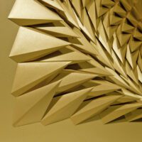 'Golden Equinox' paper sculpture by LetovBarski 'Golden Equinox' paper sculpture by LetovBarski