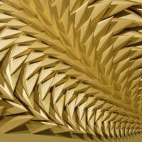 'Golden Equinox' paper sculpture by LetovBarski 'Golden Equinox' paper sculpture by LetovBarski