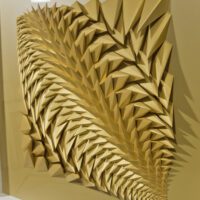'Golden Equinox' paper sculpture by LetovBarski 'Golden Equinox' paper sculpture by LetovBarski