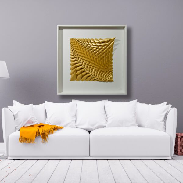 'Golden Equilibrium' paper sculpture by LetovBarski 'Golden Equilibrium' paper sculpture by LetovBarski