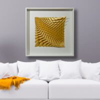 'Golden Equilibrium' paper sculpture by LetovBarski 'Golden Equilibrium' paper sculpture by LetovBarski