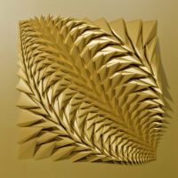 'Golden Equinox' paper sculpture by LetovBarski 'Golden Equinox' paper sculpture by LetovBarski